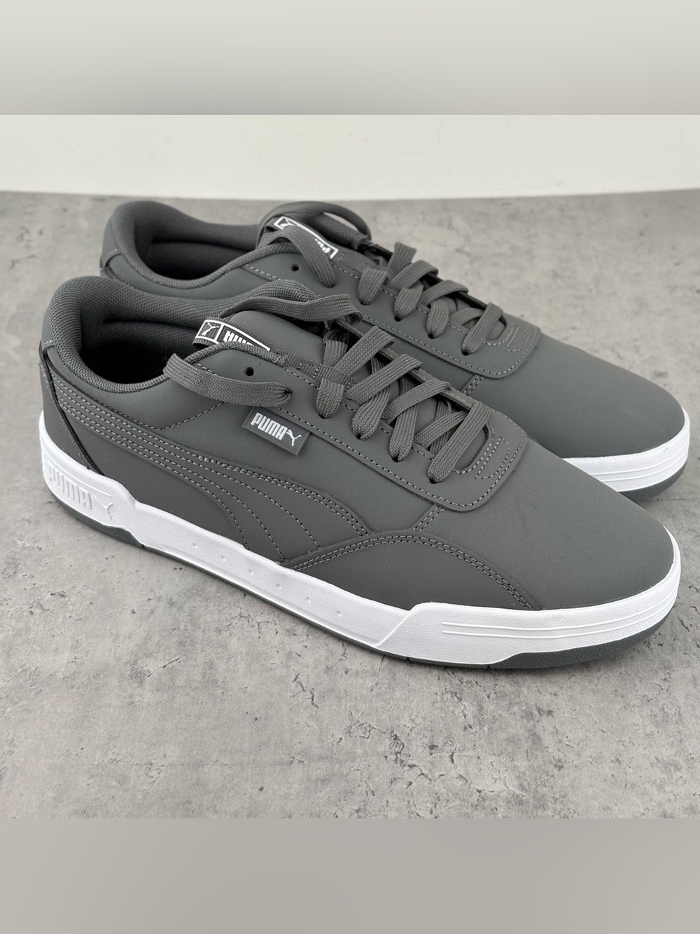PUMA Men's Skate Sneaker SoftFoam Lace Up Shoes Gray Sz 10 New Skateboard Shoe